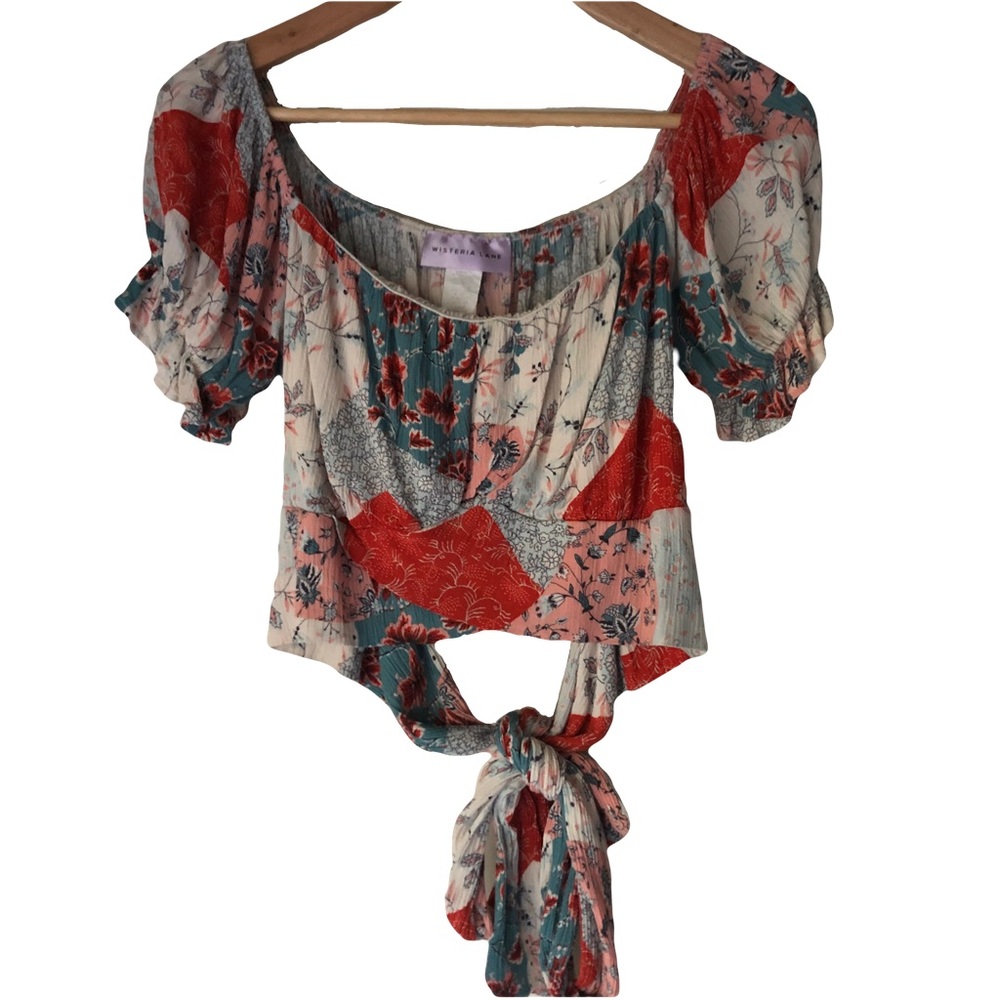 Boho patchwork crop top